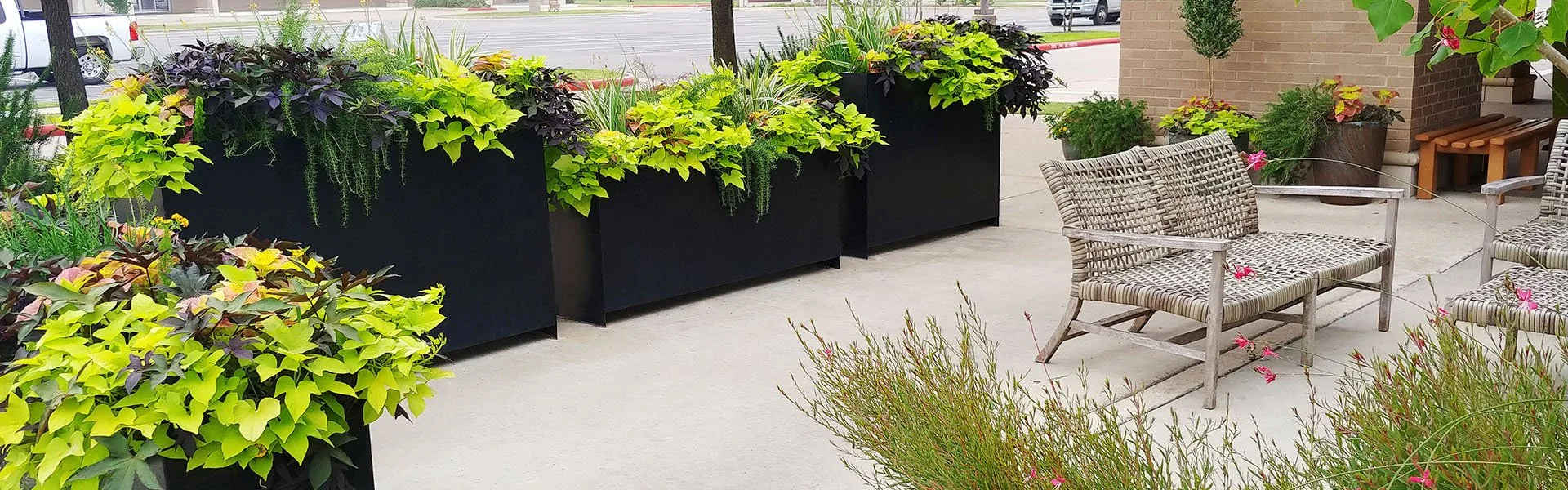 Exterior planters
