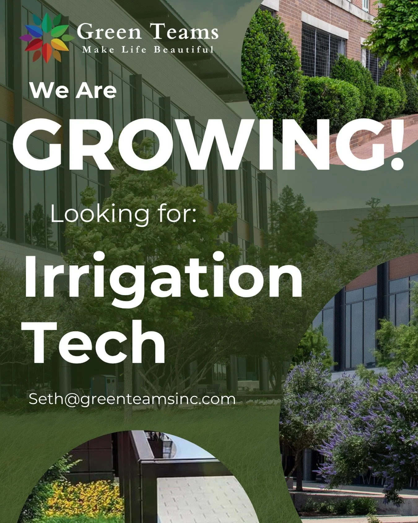 We’re growing and looking for an Irrigation Technician to join our team at Green Teams! 🌱
Interested? Email: seth@greenteamsinc.com
#BryanTX #CollegeStationTX #BCSJobs #AggielandJobs #NowHiring
